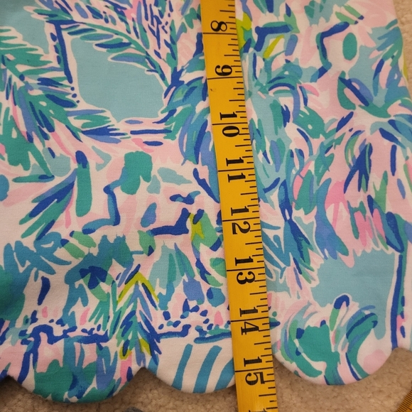 Lilly Pulitzer Collette Scalloped Mini Skort Zanzibar Blue & Pink Size 10 - Picture 12 of 12